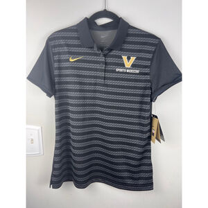Nike Dri-Fit Women’s Medium Vanderbilt Sports Medicine Polo Coach Shirt Black On